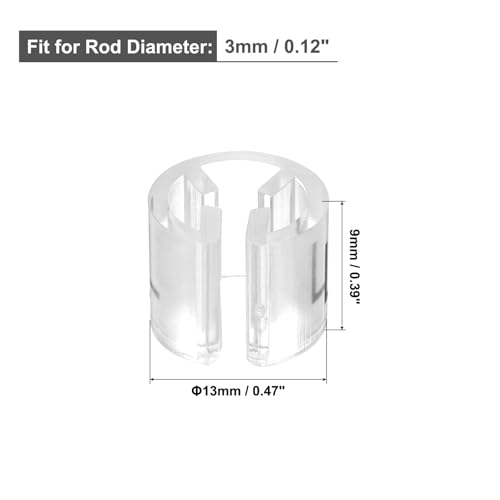 MECCANIXITY Clothes Hanger Marker XS/S/M/L/XL/2XL Size Tag Fit 3mm Rod Transparent for Garment Clothing Color Coding, 150Pcs - color: Transparent