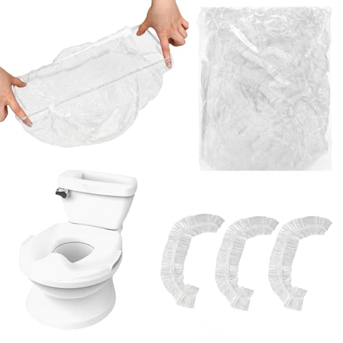 Dunzoom 400 Pcs Potty Liners with Portable Potty Training Bags 18" x 8"
