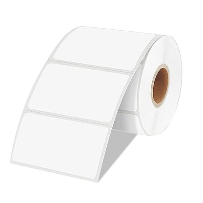2×3 Inch White Removable Thermal Labels,Waterproof Thermal Label,300 Sheets per Roll with Perforated Lines - color: White, size: 2×3 inch