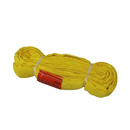 ATERET Powerlift Yellow Polyester Endless Round Sling - 6 Feet Length, 8,400 lb. Vertical Capacity, 16,800 lbs Basket - Heavy Duty Poly Lifting Sling - color: 03 Yellow - Vertical Capacity 8,400 lbs, size: 6FT