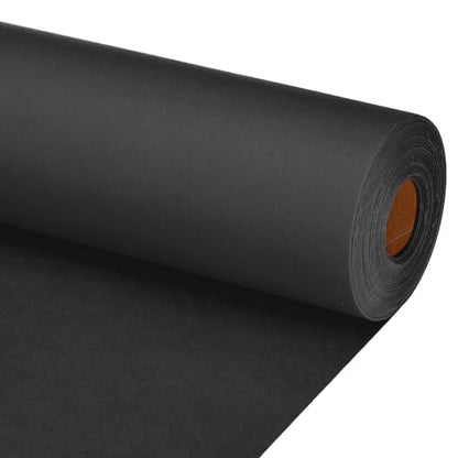 PATIKIL Wrapping Paper, 20"x1200"(100') Bulletin Board Paper Roll Kraft Paper Roll Construction 80GSM for Shipping Packing Gift Wrapping Craft Flower Bouquet Christmas, Black - color: Black, size: 20x1200 Inch
