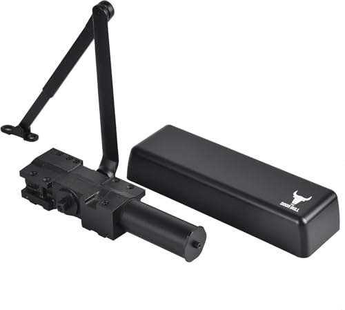 The Door Bull Series 9016 Grade 1 Heavy Duty Hydraulic Closer - size: DC9016 Series, style: Matte Black