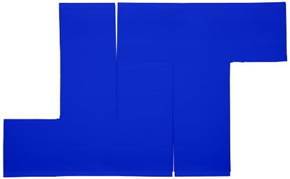 Mighty Line BT Floor Marker Tape T Shape 6-Inch by 6-Inch by 2-Inch, Blue, Pack of 100 - color: Blue
