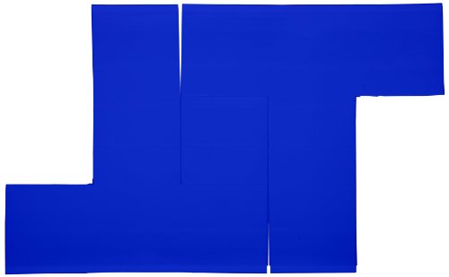 Mighty Line BT Floor Marker Tape T Shape 6-Inch by 6-Inch by 2-Inch, Blue, Pack of 100 - color: Blue