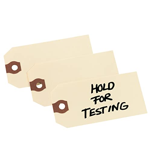 Avery® Unstrung Shipping Tags, 11.5 pt. Stock, 2-3/4" x 1-3/8", 1,000 Manila Hang Tags (12301)