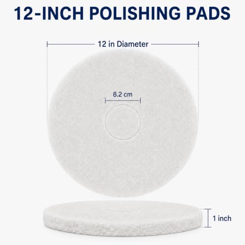 12" Polish Orbiter Pad 437.051 (2-Pack, White)