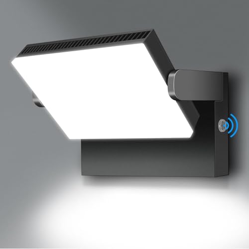 ledmo 150W LED Flood Light Outdoor, 18000LM 5000K Super Bright Dusk to Dawn Photocell LED Wall Pack, 360 ° Adjustable IP65 Commercial Exterior Wall Large Area Lighting Hardwired - size: Large/150-with Photocell