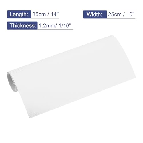 MECCANIXITY Corrugated Paper Sheets 5pcs 14x10x1/16inch White - color: White, size: 14inch x 10inch x 1/16inch