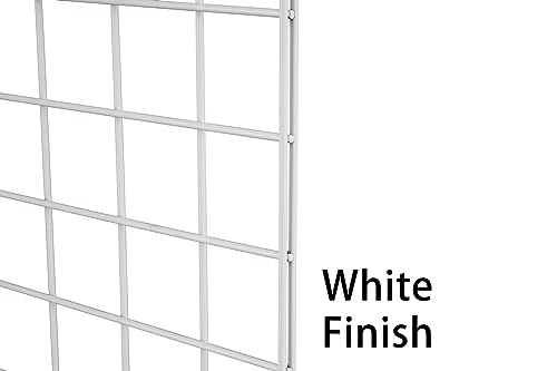 Grid Wall Commercial Grade Gridwall Panels – Heavy Duty Grid Panel for Any Retail Display Wall Grid 2' Width x 6' Height, White Finished (Pack of 4) - color: White, size: 2'x6'(4 Pack)