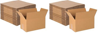 zmybcpack 80 pack 7x5x4 inch Cardboard Box Mailers, Kraft Shipping Boxes - size: 80 pack 7"x5"x4"