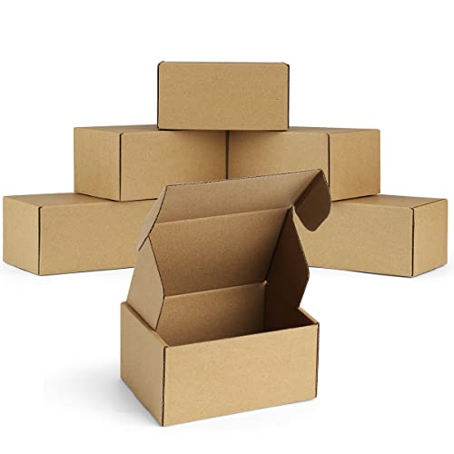 Famagic 12 Pack 6x4x3 Inch Small Shipping Boxes - Brown Corrugated Cardboard Mailer Packing Boxes for Small Business Mailing Boxes for Packaging, Bulk - color: Brown, size: 6x4x3" 12pcs