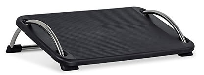 Mount-It! Foot Rest Under Desk, Chrome Legs, Rocking 15° Tilt & Bumps