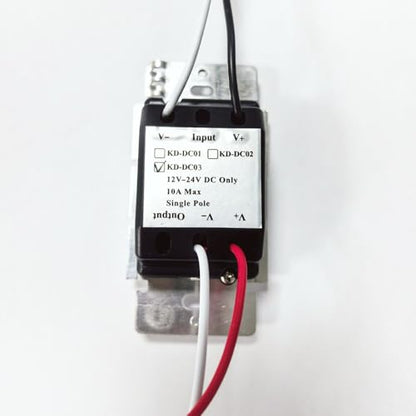 12-24V DC Dimmer Switch for LED Strip Lights - Vertical Slider Wall Mount Control, Single Color, Can NOT Be Used with 120V, Wall Plate Included (1 Pack, White)