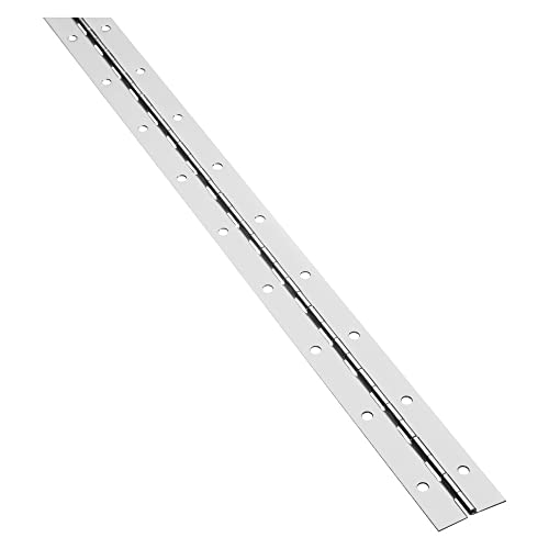 National Hardware N148-320 Continuous Hinge, Nickel, 1-1/2" x 48" - color: Nickel, size: 1-1/2" x 48", style: National Packaging
