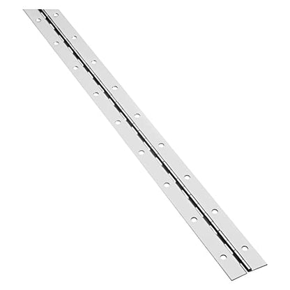 National Hardware N148-320 Continuous Hinge, Nickel, 1-1/2" x 48" - color: Nickel, size: 1-1/2" x 48", style: National Packaging