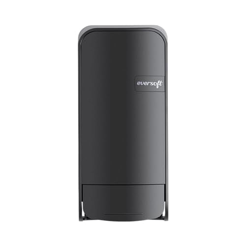 Eversoft Wall-Mounted Manual Bag-in-Box Lotion Soap Dispenser, 800mL Lotion Hand Soap Sold Separately, Black 1550B-EZ - style: Black