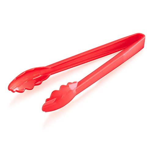 New Star Foodservice 35544 Utility Tong, 12 inch, Red, Set of 12 - color: Red (Set of 12)