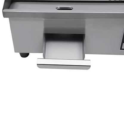 1600W Commercial Countertop Grill Electric Flat Top Teppanyaki Griddle - color: 1600W, 21.7"x13.8"