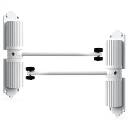 2 Pack White Adjustable Door Closers, to Convert Hinged Doors to Self Closing Doors.Up to 140LB can be Pushed - color: 2 Pack white