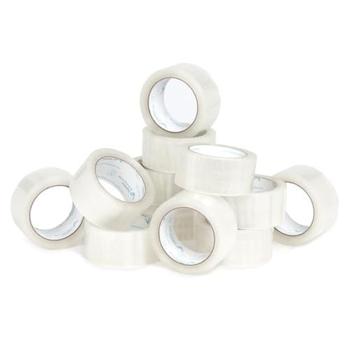 Blue Summit Supplies 12 Pack Clear Packing Tape, 1.88" x 60 yd, 2.7mil