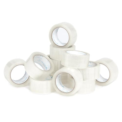 Blue Summit Supplies 12 Pack Clear Packing Tape, 1.88" x 60 yd, 2.7mil