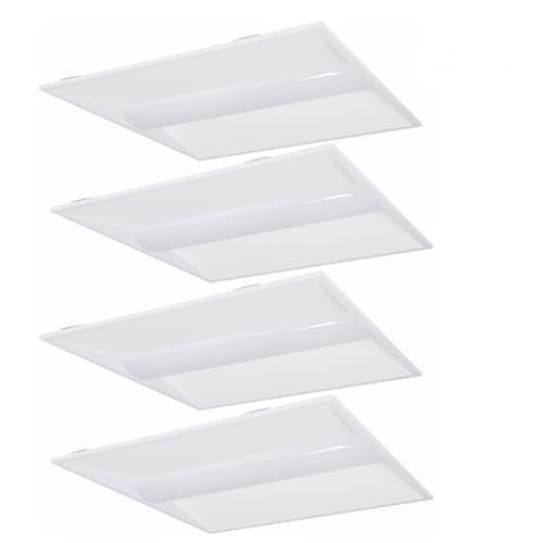 2x2 LED Troffer Light, 15W/20W/25W/30W/40W, 5CCT Selectable - size: 2x2 troffer - 4 Pack