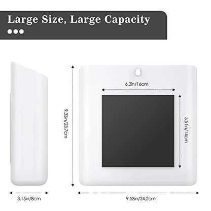 MoKo Magnetic Lint Bin for Laundry Room, White