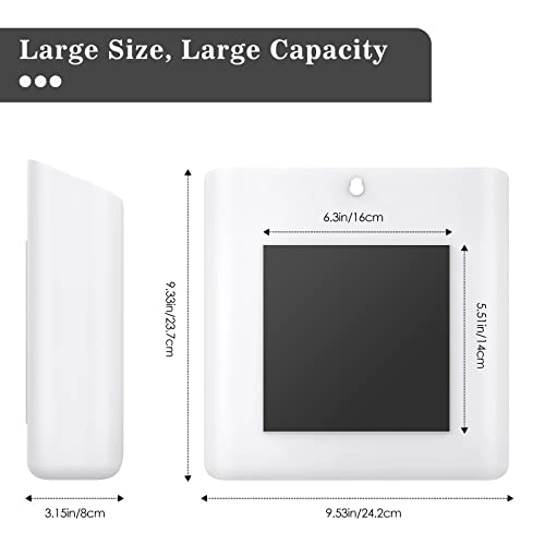 MoKo Magnetic Lint Bin for Laundry Room, White