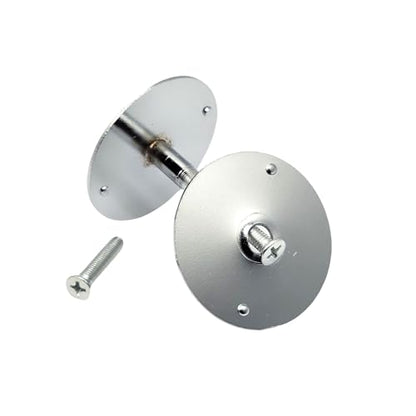 M7 Dummy Mortise Cylinder 1-7/8" | Cylindrical Lockset Cover Plate | Mortise Lock Cylinder Hole Cover | Brushed Chrome - color: Chrome