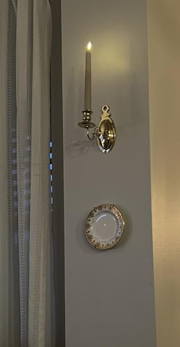 Rocky Mountain Goods Plate Hanger for Wall and Mounting Hardware - Fits Decorative Plates and Platters - Heavy Duty Polished Brass - Non Scratch Hooks - Includes Wall Mount Kit (5" - 8") - size: 5" - 8"