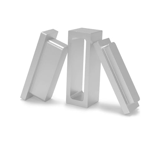 Pre Press Mold Made of Food Grade Anodized 6061 Aluminum (Silver, 1x3 inch) - size: 1x3 inch