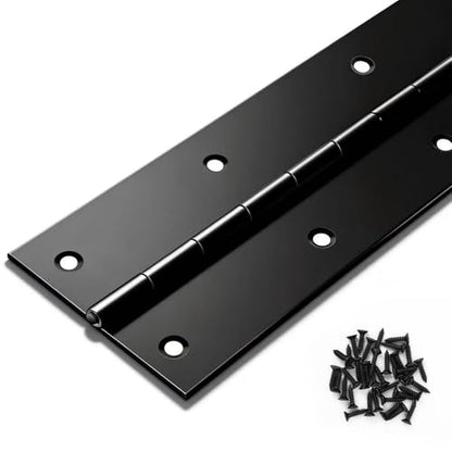 Heavy Duty Piano Hinge 48 Inch x 3 Inch, True 0.060'' Thick - color: Black, size: 48 Inch