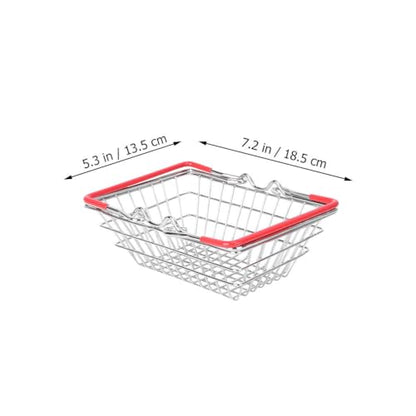 BESTOYARD Mini Shopping Basket with Handles - Compact Portable