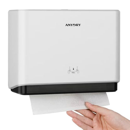 anydry 200-Sheet Paper Towel Wall Mount Dispenser (Folded Size ≤ 10 x 3.1) - color: Soft White