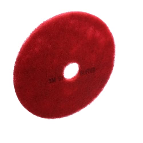 3M Red Buffer Pad 5100, 18 in, 5/Case - size: 18 inches
