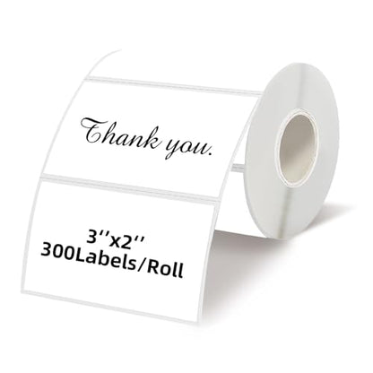 Starboling 3" x 2" Thermal Labels,Self-Adhesive Rectangle Thermal Printer Sticker,for Price,Barcode,Mailing,Name（White） - color: 2''x3''white, size: 2''x3''