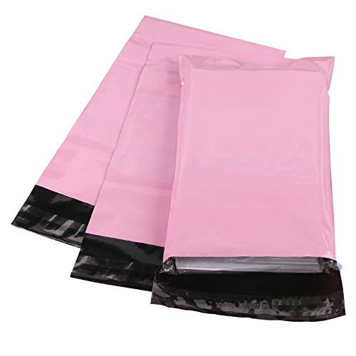 10 x 13.6inch Pink Poly Mailer Bags with Self Adhesive Strip,30 Pcs