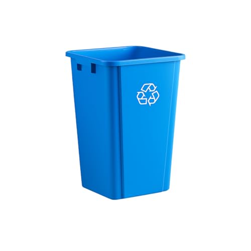 Blue, 19 Gallon Square Commercial Trash Can, Heavy-Duty Garbage Can, Industrial Trash Bin for Restaurants/Commercial Facilities/Warehouses - color: Blue, size: 19 Gallon