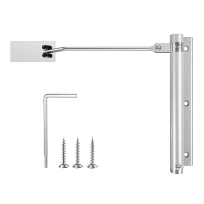 Automatic Door Closer, Stops Door Slamming, Ultra-Quiet Soft Close for Home & Apartment Doors, Upgraded Aluminum Roller Arm, Scratch-Free, Adjustable Speed, Self Closing Spring Door Closer, Silver - size: Small Size – Doors up to 88 lbs, style: Matte Silv
