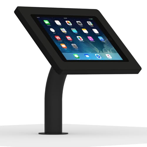 VidaMount Black Enclosure and Fixed Neck Wall/Table Surface Mount [Bundle] Compatible with iPad 9.7 (5th / 6th Gen), Pro 9.7", Air 1/2 - color: Black, size: iPad 9.7 (5th / 6th Gen), Pro 9.7", Air 1/2