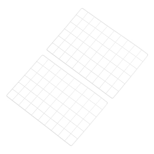 PATIKIL 12"x20" Wire Grid Panel, 2 Pack Board Photo Pictures Memo Display Grid Panels Hanging Organizer Wall Decorative Panel for Home Office Wedding, White - color: White, size: 12x20 Inch