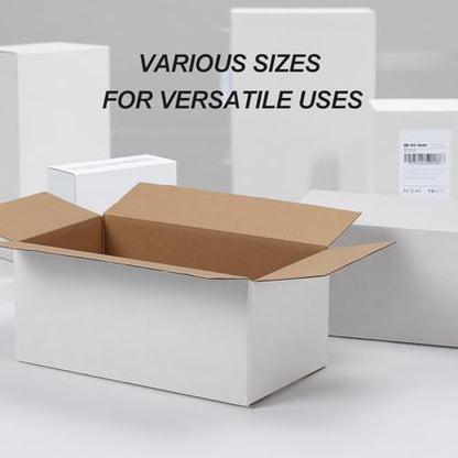 Calenzana 8x5x5 Shipping Boxes Set of 40, White Corrugated Cardboard Box for Mailing Packing Gifts Small Business - size: 8x5x5, style: 40 Pack