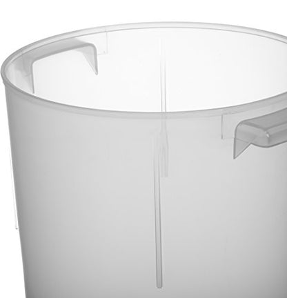 Carlisle FoodService Products Bain Marie Round Food Storage Container for Kitchens, Restaurants, Catering, Plastic, 8 Quarts, Clear, (Pack of 12)
