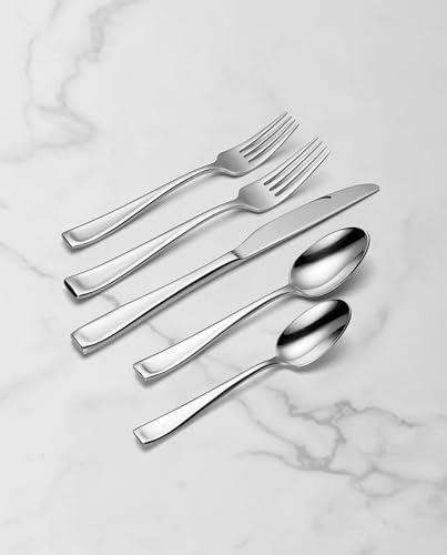 Oneida Moda 75-Piece 18/10 Silverware Set for 12, Flatware - style: 75-Piece Flatware Set