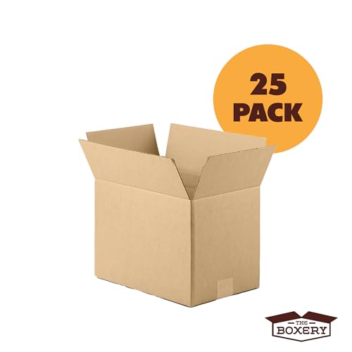 The Boxery 4"x4"x12" Corrugated Cardboard Boxes 25-Pack - size: 4 x 4 x 12"