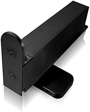 NHN PDC103W-S MBS - Hydraulic Self Closing Concealed Door Closer for Wooden & Steel Doors (Hold Open/Max. Door Width 37 3/8 in.) Matte Black Finish - color: Matte Black, size: Hold Open / Max. Door Width 37 3/8 in.