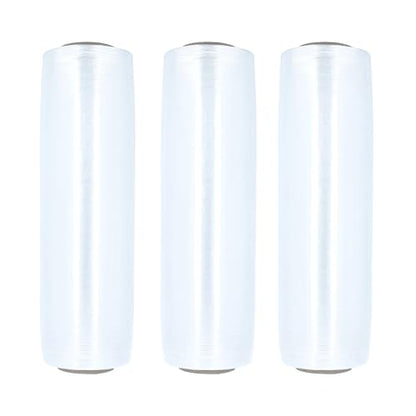 PSBM 4 Rolls 13 Inch x 1476 Feet 34 Gauge Pre-Stretched Film/Wrap, Industrial Strength Clear Shrink/Plastic Wrap for Moving, Packing, Shipping, Pallet Wrapping & Storage - size: 13 Inch, style: 34 GA
