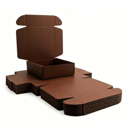 KAXILU Brown Cardboard Boxes Shipping Packaging Boxs 20pcs Shipping Boxs Suitable E-Commerce Packaging Small L6xW6xH2 inch - color: Brown-1, size: Small-L6xW6xH2 inch