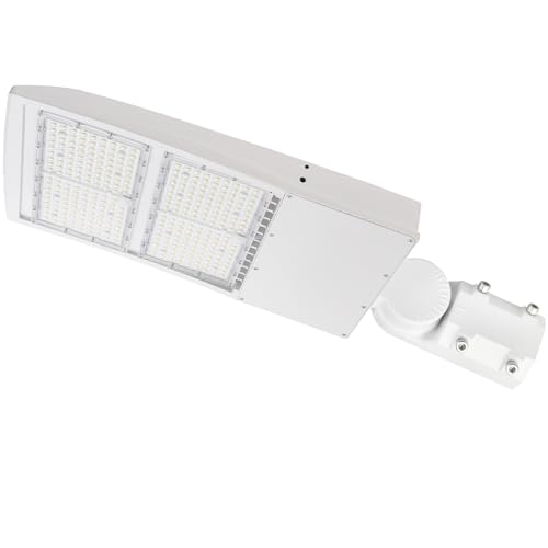 300W LED Parking Lot Light, 5000K 42000LM(140lm/w) LED Shoebox Area Light - Slip Fitter Mount, Dimmable Commercial Street Lighting, IP65 Surge Protection Built-in, AC100-277V - color: Slip Fitter Mount, size: 300W(100-277V)
