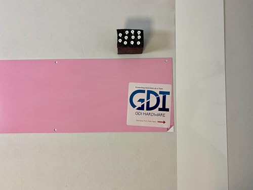 Anodized Aluminum Kickplates, Various Sizes, Colors, and Mounting Options Available, 0.040-Inch Profile, Square Corners, American Made (Ultra White, 6" x 30" - for 32" Door) - color: Ultra White, size: 6" x 30" - for 32" Door